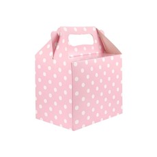 Geschenkdoosje Babyshower Babyroze met Stippen