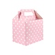 Geschenkdoosje Babyshower Babyroze met Stippen