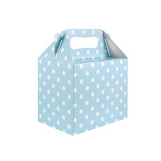Geschenkdoosje Babyshower Babyblauw met Stippen