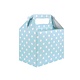 Geschenkdoosje Babyshower Babyblauw met Stippen
