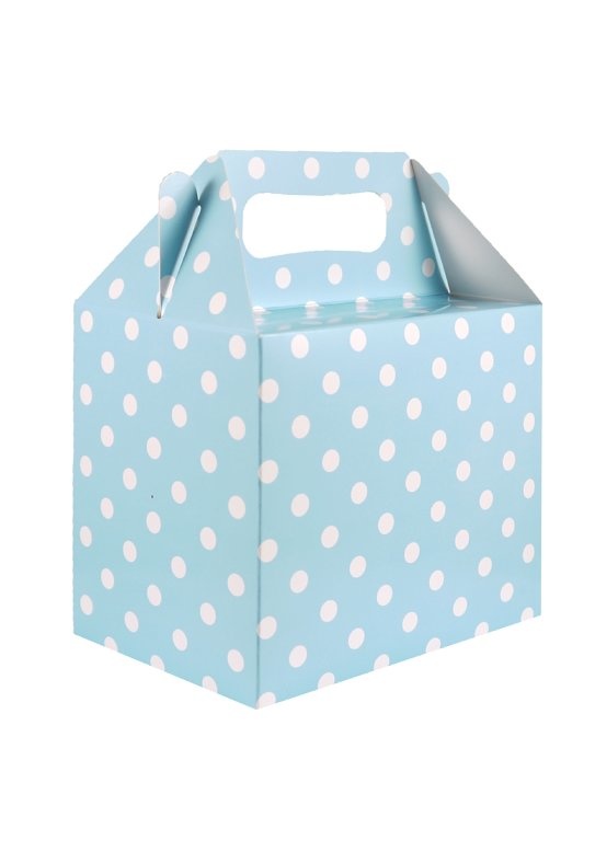 Lunchbox Babyblauw met Stippen