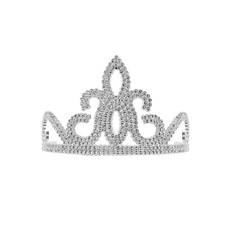Kroontje tiara zilver