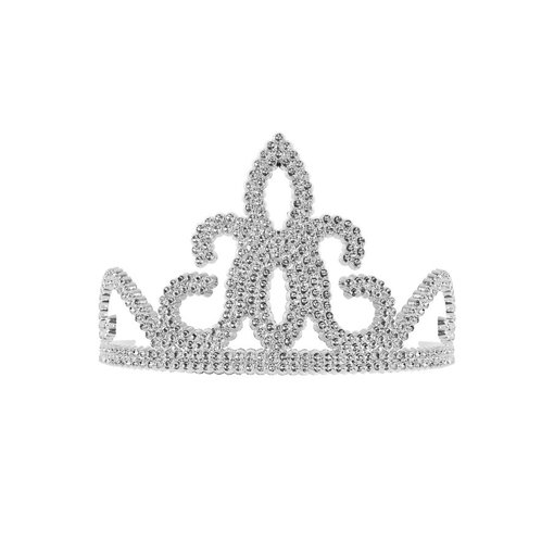 Kroontje tiara zilver