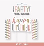 Prikkerkaarsjes Glitz Happy Birthday Set (13st)