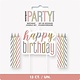 Prikkerkaarsjes Glitz Happy Birthday Set (13st)