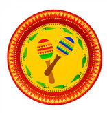 Set 10 Bordjes Fiesta Mexico (23 cm)