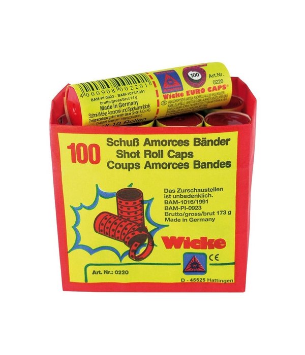 Ammorces klappertjes (100 schots)