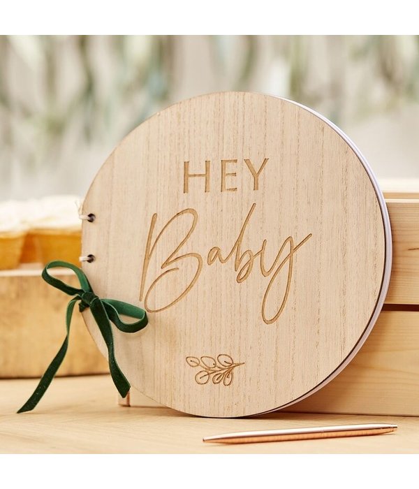 Botanical Baby Houten Gastenboek