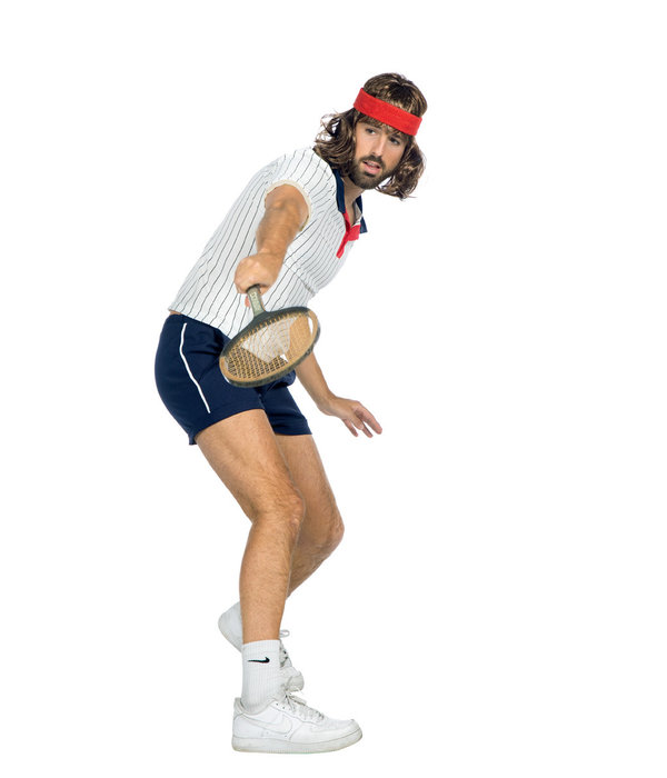 Tennis Kostuum Retro Heren