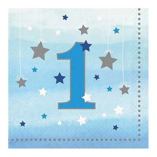 Servetten 1 Jaar Twinkle Boy (16st)