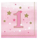 Servetten 1 Jaar  Twinkle Girl (16st)