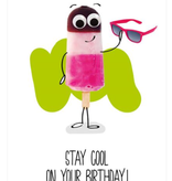 Verjaardagskaart 'Stay Cool On Your Birthday'