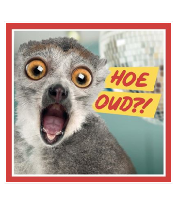 Verjaardagskaart 'Hoe Oud?!'