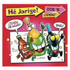 Verjaardagskaarten 'Hè Jarige! Doe 's Open!'