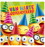 Verjaardagskaart 3D 'Van Harte Gefeliciteerd'
