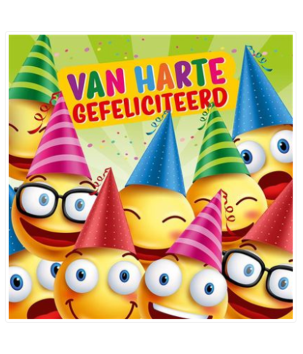 Verjaardagskaart 3D 'Van Harte Gefeliciteerd' - Feestbazaar.nl