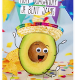 Verjaardagskaart 'Holy Guacamoly Je Bent Jarig'