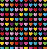 Gekleurde Harten Stickervel Color