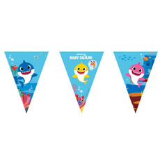 Baby Shark Vlaggenlijn Verjaardag Kind (2m)