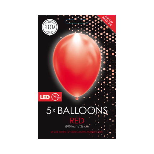 Led Ballonnen Rood (5st)
