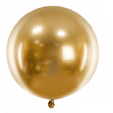 Grote Glossy Ballon Goud (60cm)