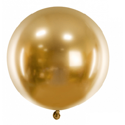 Grote Glossy Ballon Goud (60cm)