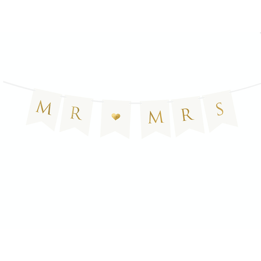 Letterslinger Mr & Mrs Bruiloft (2,5m)