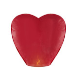 Wensballon Rood Hartvormig