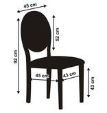 Stoelhoes Wit Met Plooi