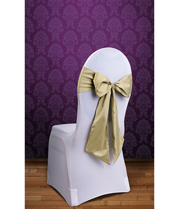 Stoel Decoratie Strik Goud (275cm)