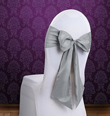 Stoel Decoratie Strik Zilver (275cm)