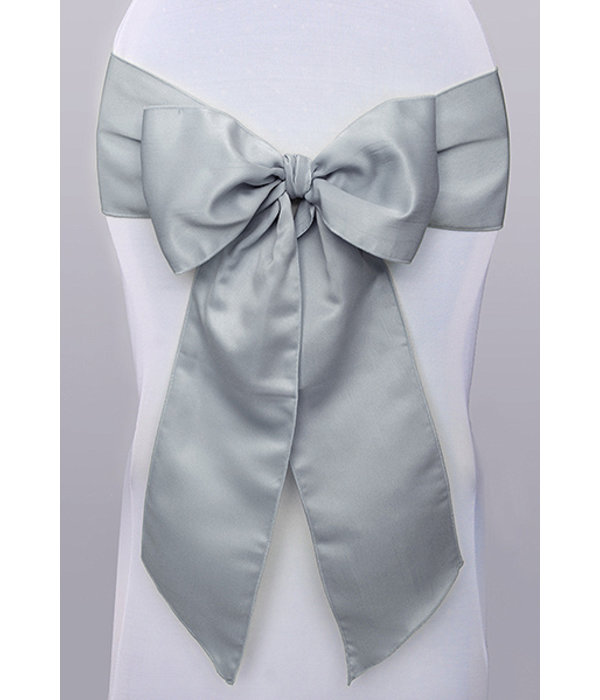 Stoel Decoratie Strik Zilver (275cm)