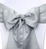 Stoel Decoratie Strik Zilver (275cm)