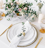 Tafelloper Organza Goud/Wit Gestreept (9m)