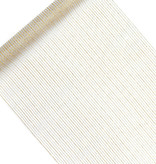 Tafelloper Organza Goud/Wit Gestreept (9m)