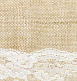 Tafelloper Jute Met Kant Midden (2,75m)