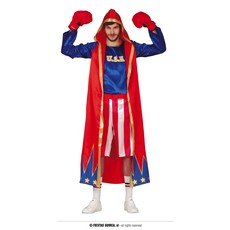 Heren Bokser Kostuum Rood/Blauw