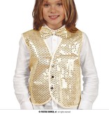 Gilet Pailletten Kind Goud