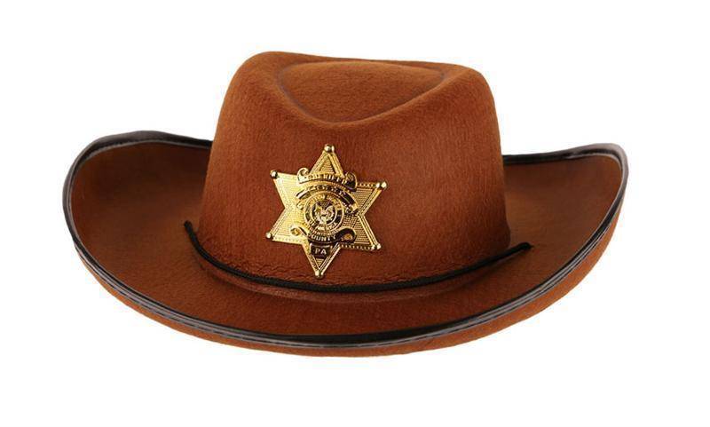 Hoed vilt Sheriff bruin junior 55 cm