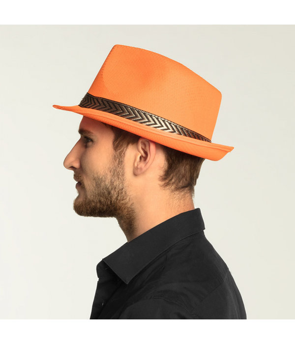 Hoed neon oranje