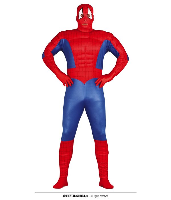 Gespierde Spiderman Kostuum Man