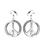 Peace ketting + oorbellen