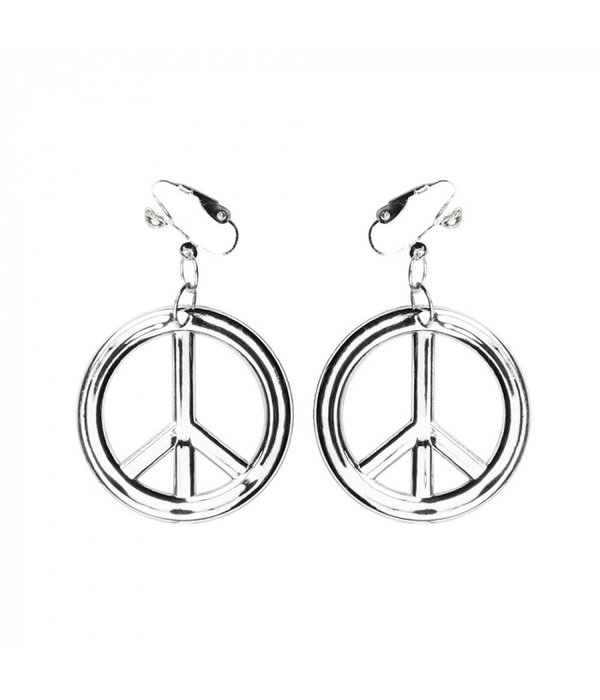 Peace ketting + oorbellen