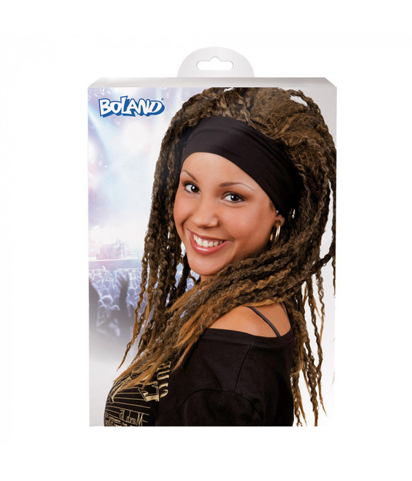 Pruik dreadlock Emily met haarband