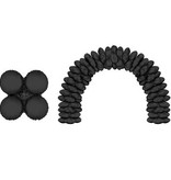 Folieballonnen Ballonnenboog Zwart Rond (10st)