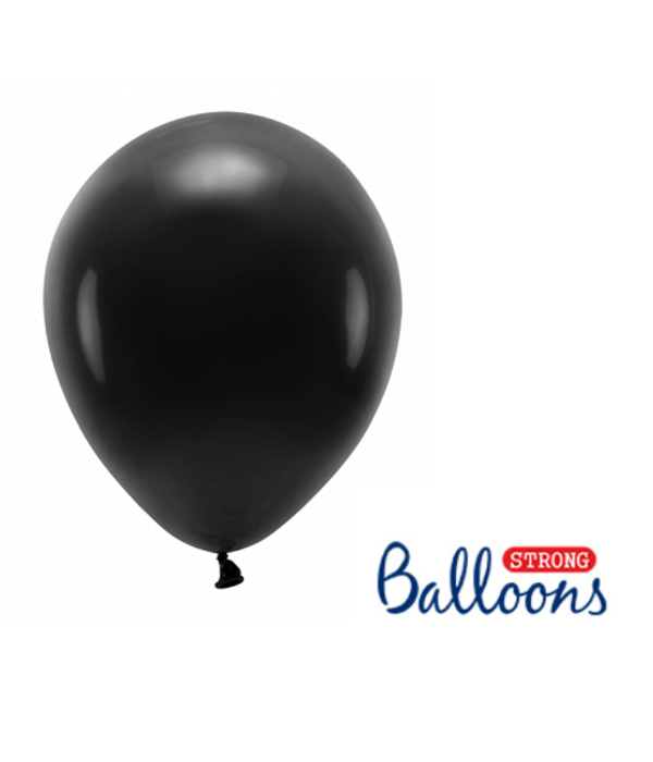 Pastel Ballonnen Zwart - 10 Stuks