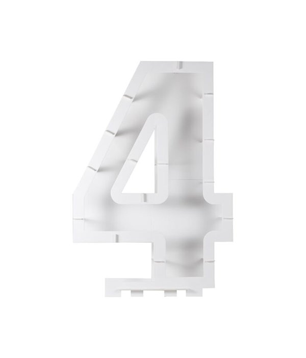 Ballon Mozaïek kit Cijfer 4