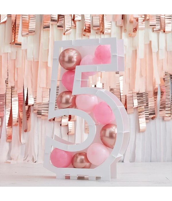 Ballon Mozaïek kit Cijfer 5