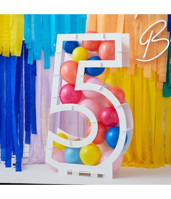 Ballon Mozaïek kit Cijfer 5