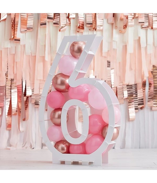 Ballon Mozaïek kit Cijfer 6